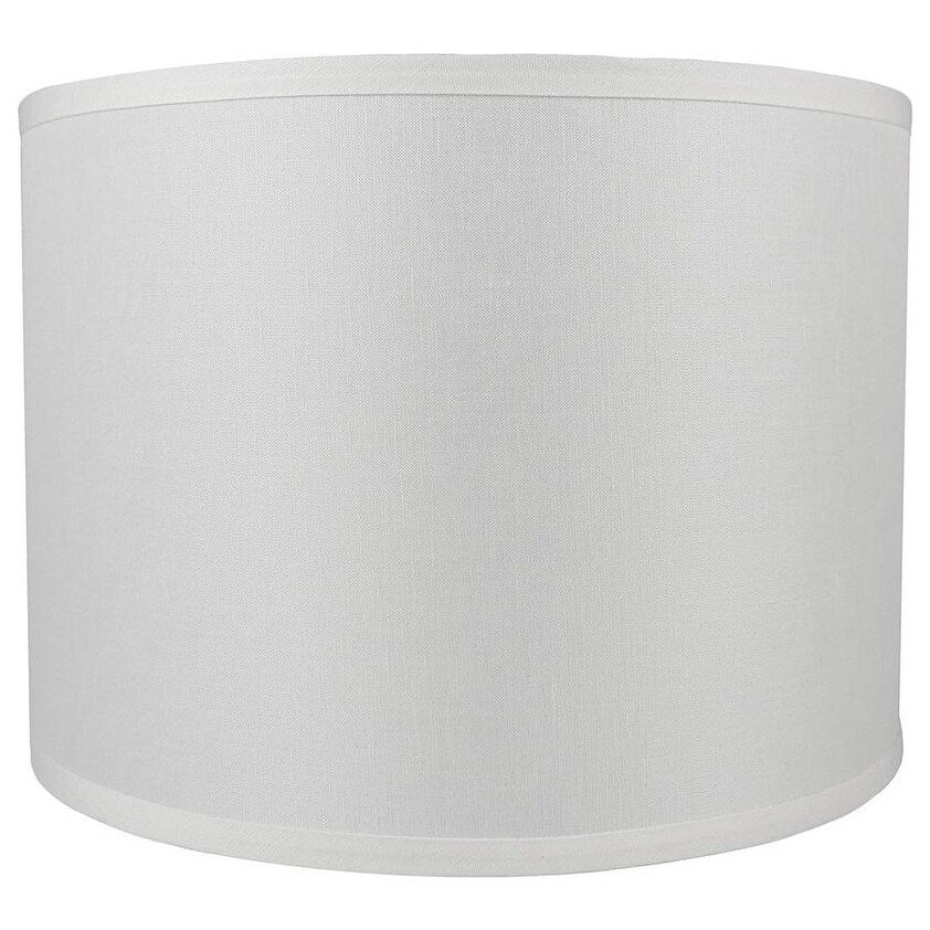 Classic Drum Smooth Linen Lamp Shade, 8 to 16 Bottom Size