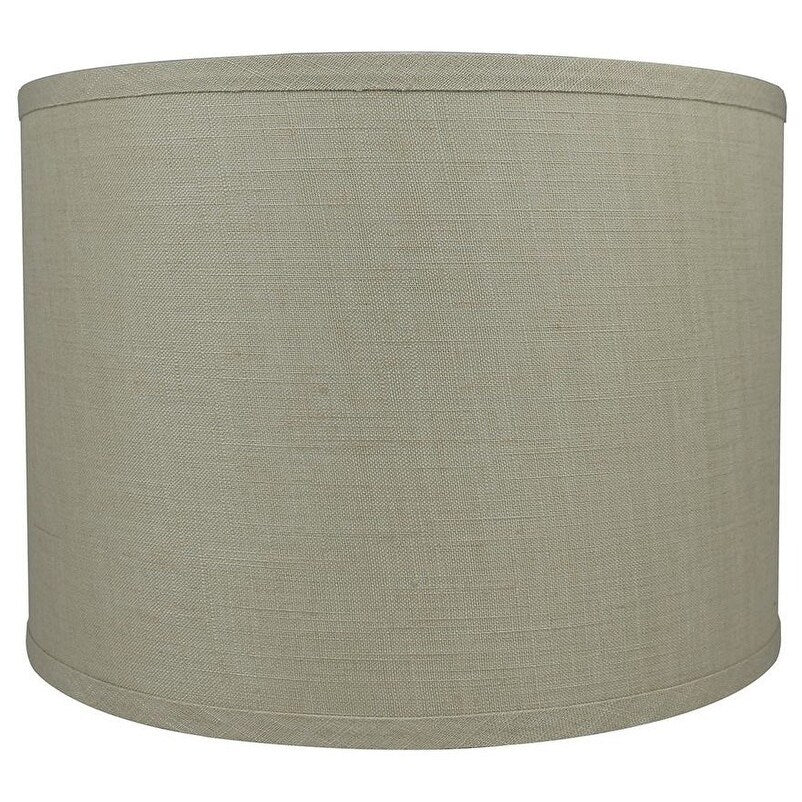 Classic Drum Smooth Linen Lamp Shade, 8 to 16 Bottom Size