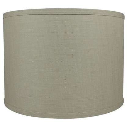 Classic Drum Smooth Linen Lamp Shade, 8 to 16 Bottom Size
