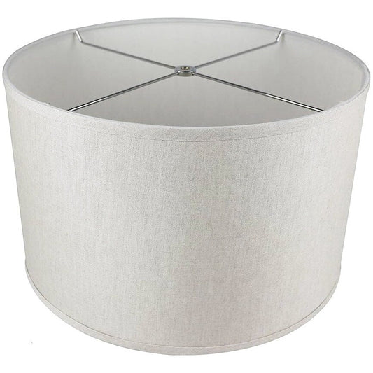 Classic Drum Smooth Linen Lamp Shade, 8 to 16 Bottom Size