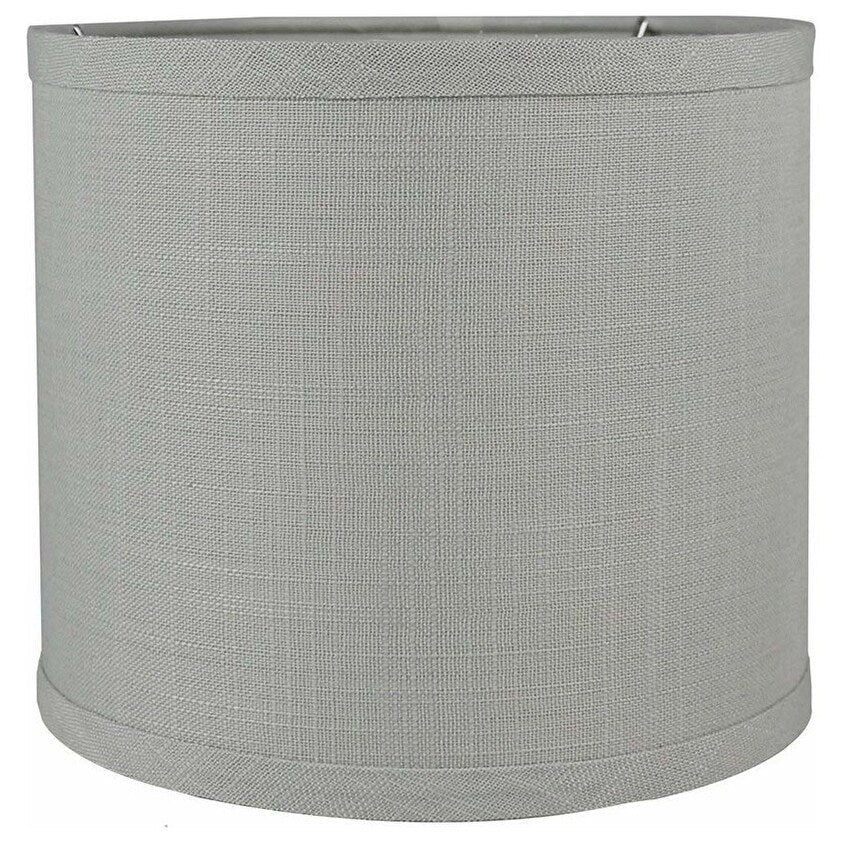 Classic Drum Smooth Linen Lamp Shade, 8 to 16 Bottom Size