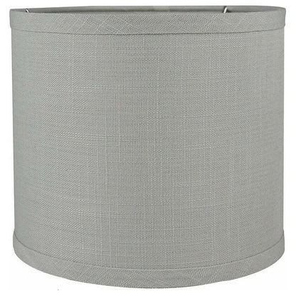 Classic Drum Smooth Linen Lamp Shade, 8 to 16 Bottom Size