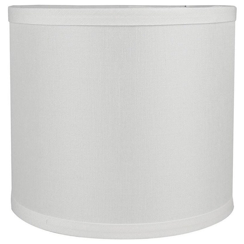 Classic Drum Smooth Linen Lamp Shade, 8 to 16 Bottom Size