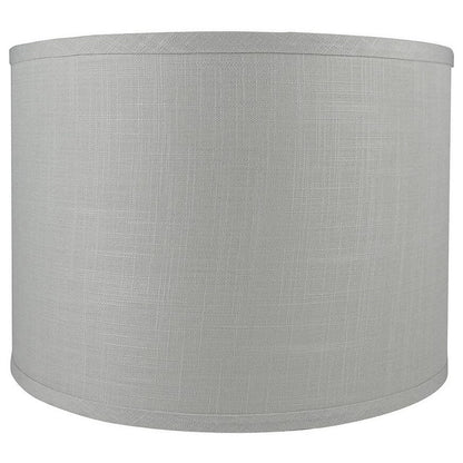 Classic Drum Smooth Linen Lamp Shade, 8 to 16 Bottom Size