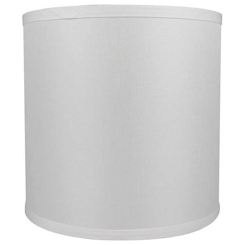Classic Drum Smooth Linen Lamp Shade, 8 to 16 Bottom Size