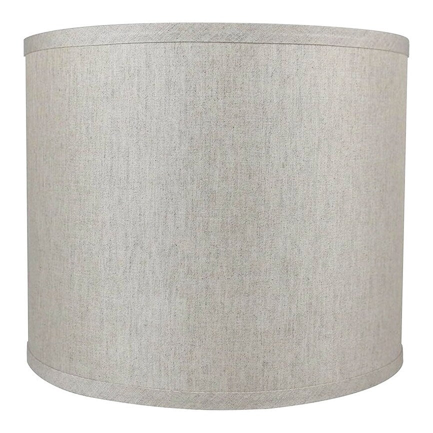 Classic Drum Smooth Linen Lamp Shade, 8 to 16 Bottom Size