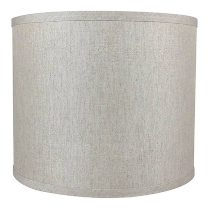 Classic Drum Smooth Linen Lamp Shade, 8 to 16 Bottom Size