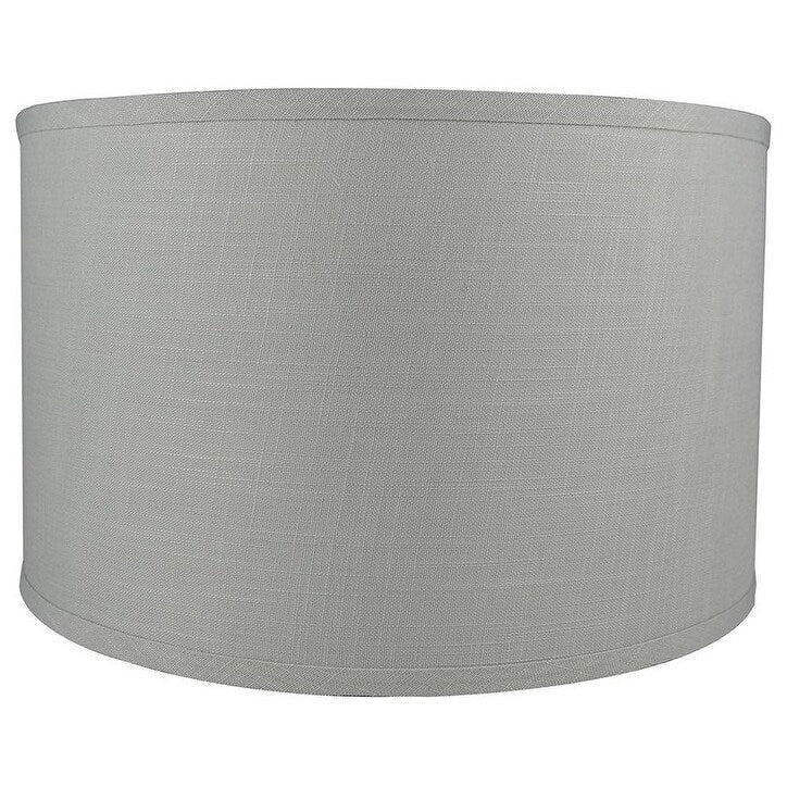 Classic Drum Smooth Linen Lamp Shade, 8 to 16 Bottom Size
