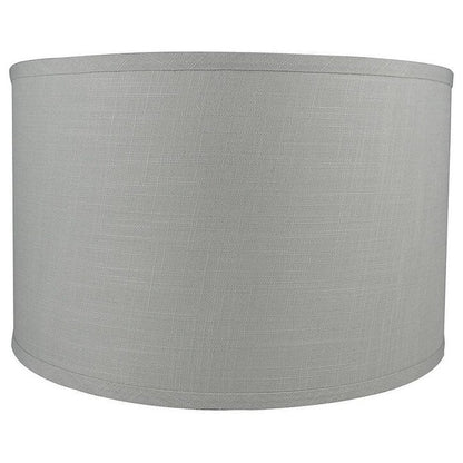 Classic Drum Smooth Linen Lamp Shade, 8 to 16 Bottom Size