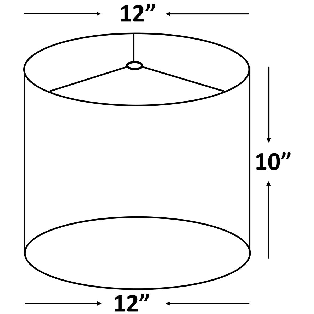 Classic Drum Smooth Linen Lamp Shade, 8 to 16 Bottom Size