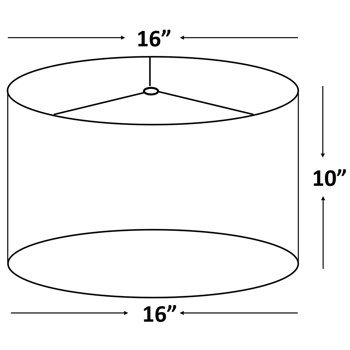 Classic Drum Smooth Linen Lamp Shade, 8 to 16 Bottom Size
