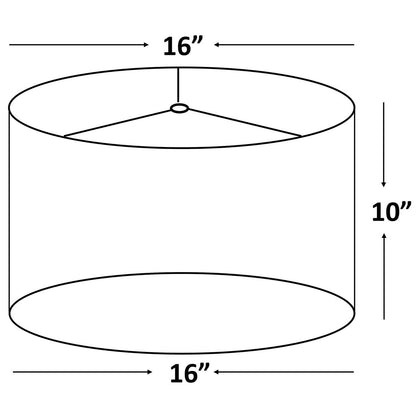 Classic Drum Smooth Linen Lamp Shade, 8 to 16 Bottom Size