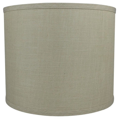 Classic Drum Smooth Linen Lamp Shade, 8 to 16 Bottom Size