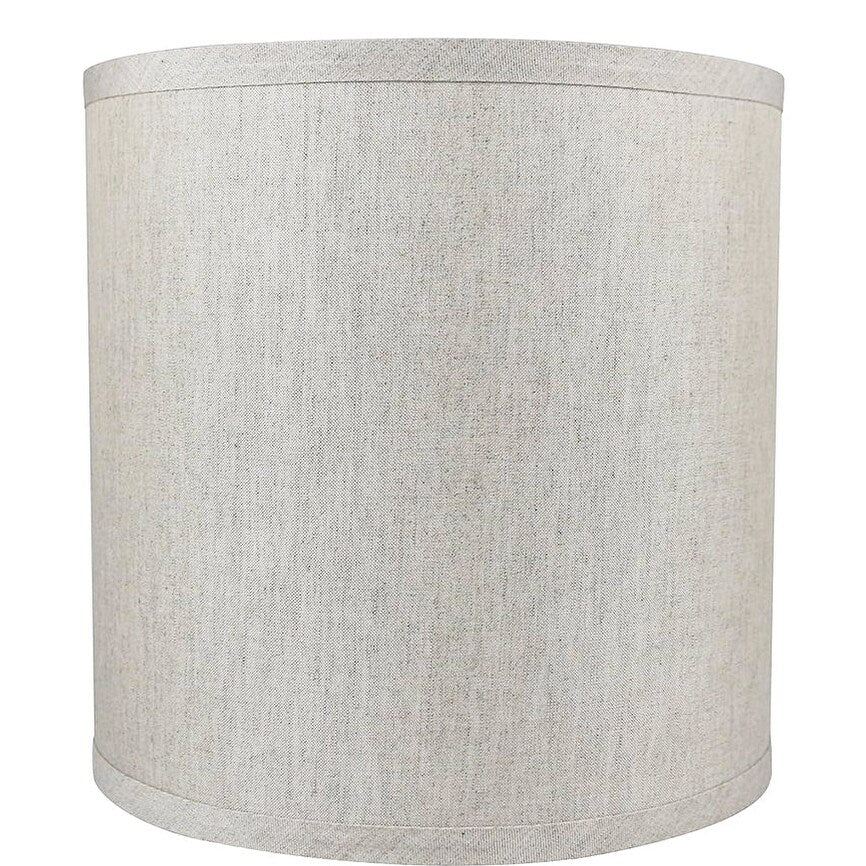 Classic Drum Smooth Linen Lamp Shade, 8 to 16 Bottom Size