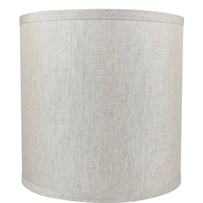 Classic Drum Smooth Linen Lamp Shade, 8 to 16 Bottom Size