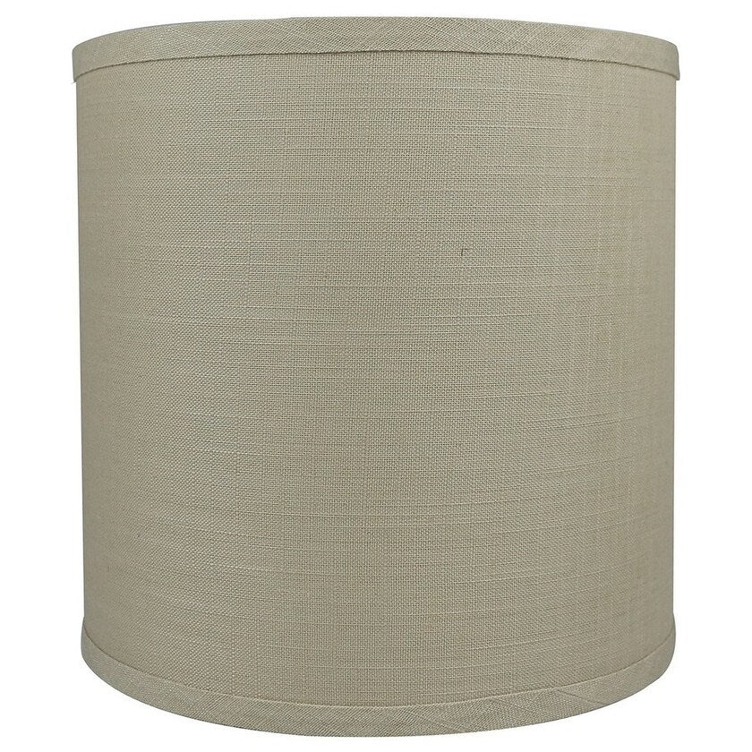 Classic Drum Smooth Linen Lamp Shade, 8 to 16 Bottom Size