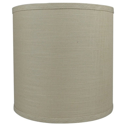 Classic Drum Smooth Linen Lamp Shade, 8 to 16 Bottom Size
