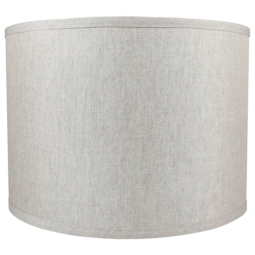 Classic Drum Smooth Linen Lamp Shade, 8 to 16 Bottom Size