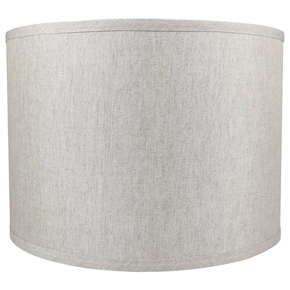 Classic Drum Smooth Linen Lamp Shade, 8 to 16 Bottom Size