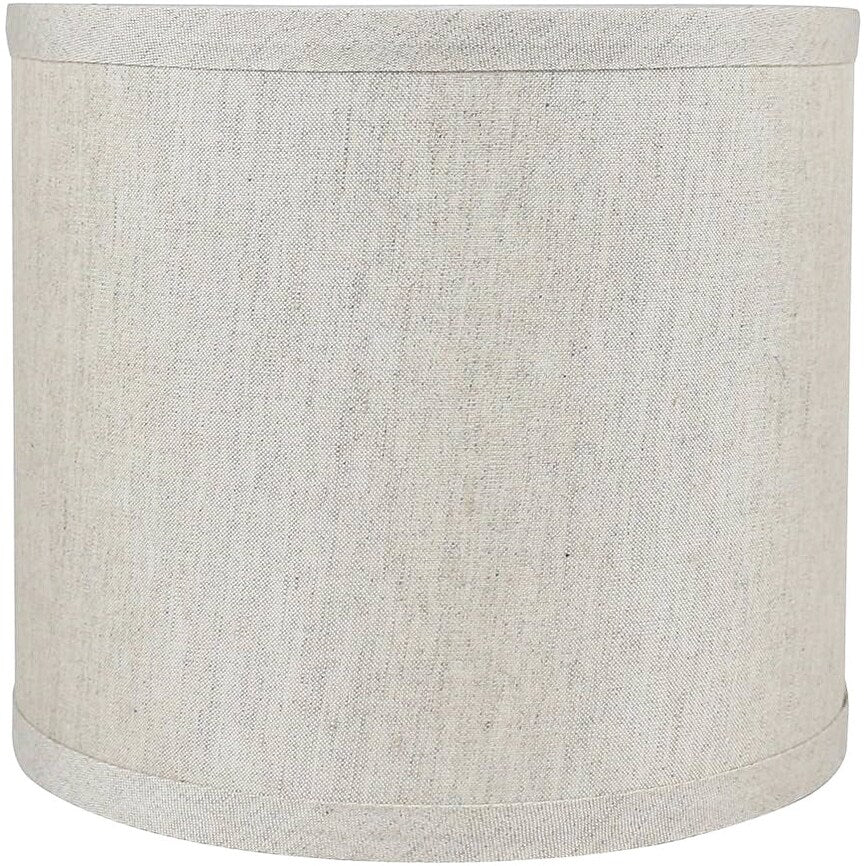 Classic Drum Smooth Linen Lamp Shade, 8 to 16 Bottom Size