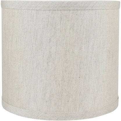 Classic Drum Smooth Linen Lamp Shade, 8 to 16 Bottom Size