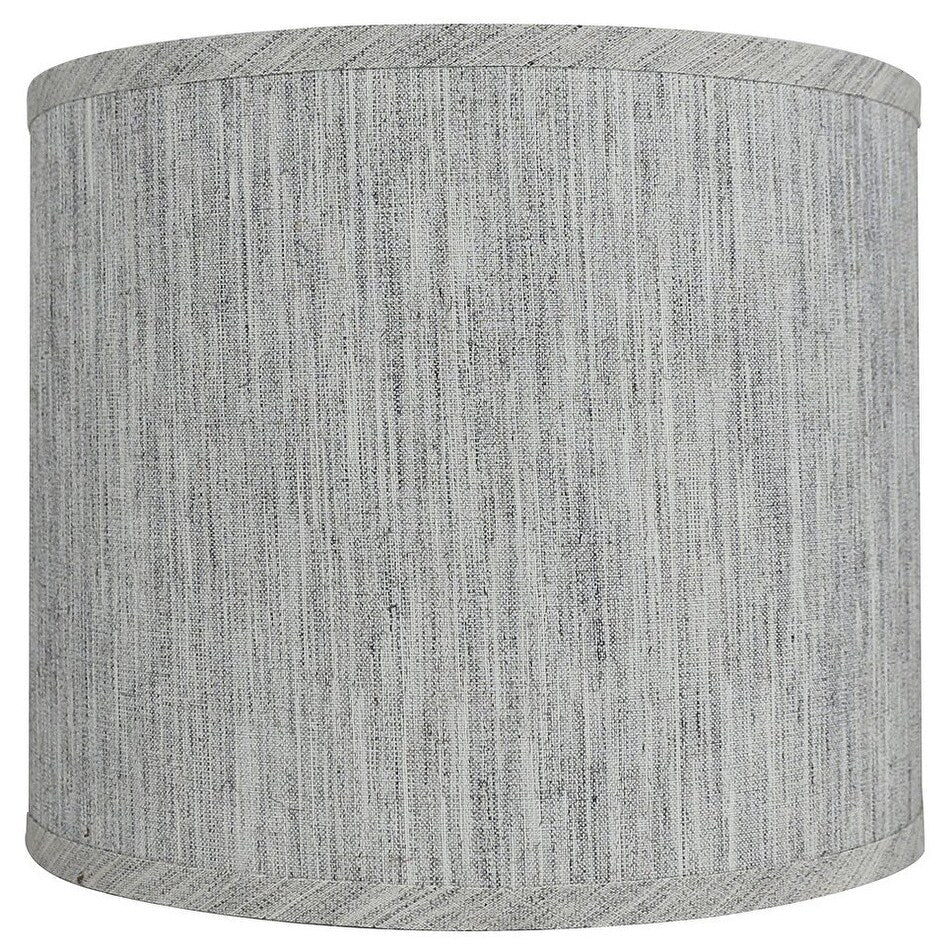 Classic Drum Smooth Linen Lamp Shade, 8 to 16 Bottom Size