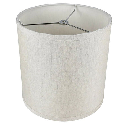 Classic Drum Smooth Linen Lamp Shade, 8 to 16 Bottom Size