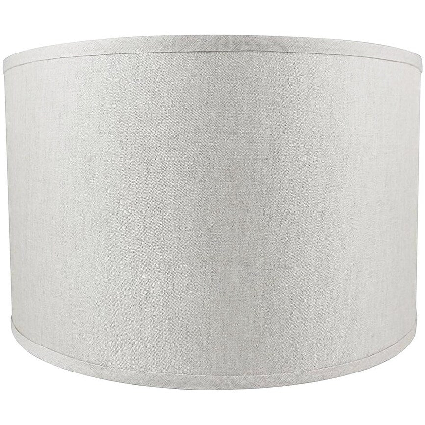 Classic Drum Smooth Linen Lamp Shade, 8 to 16 Bottom Size