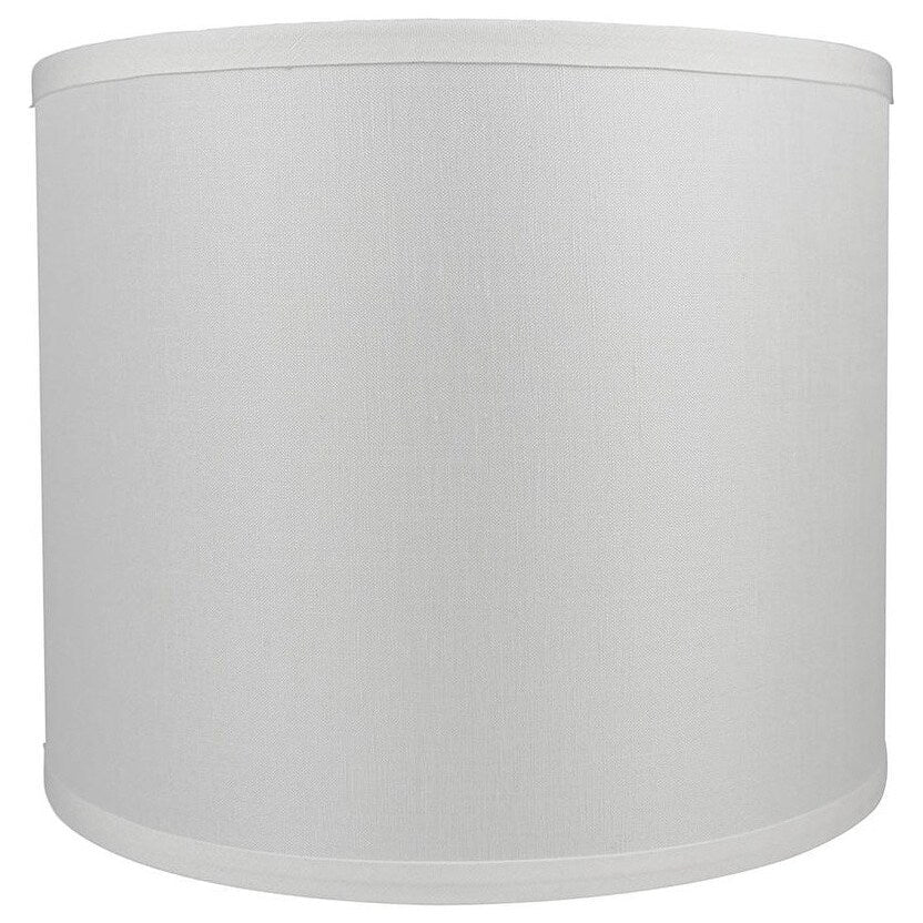 Classic Drum Smooth Linen Lamp Shade, 8 to 16 Bottom Size