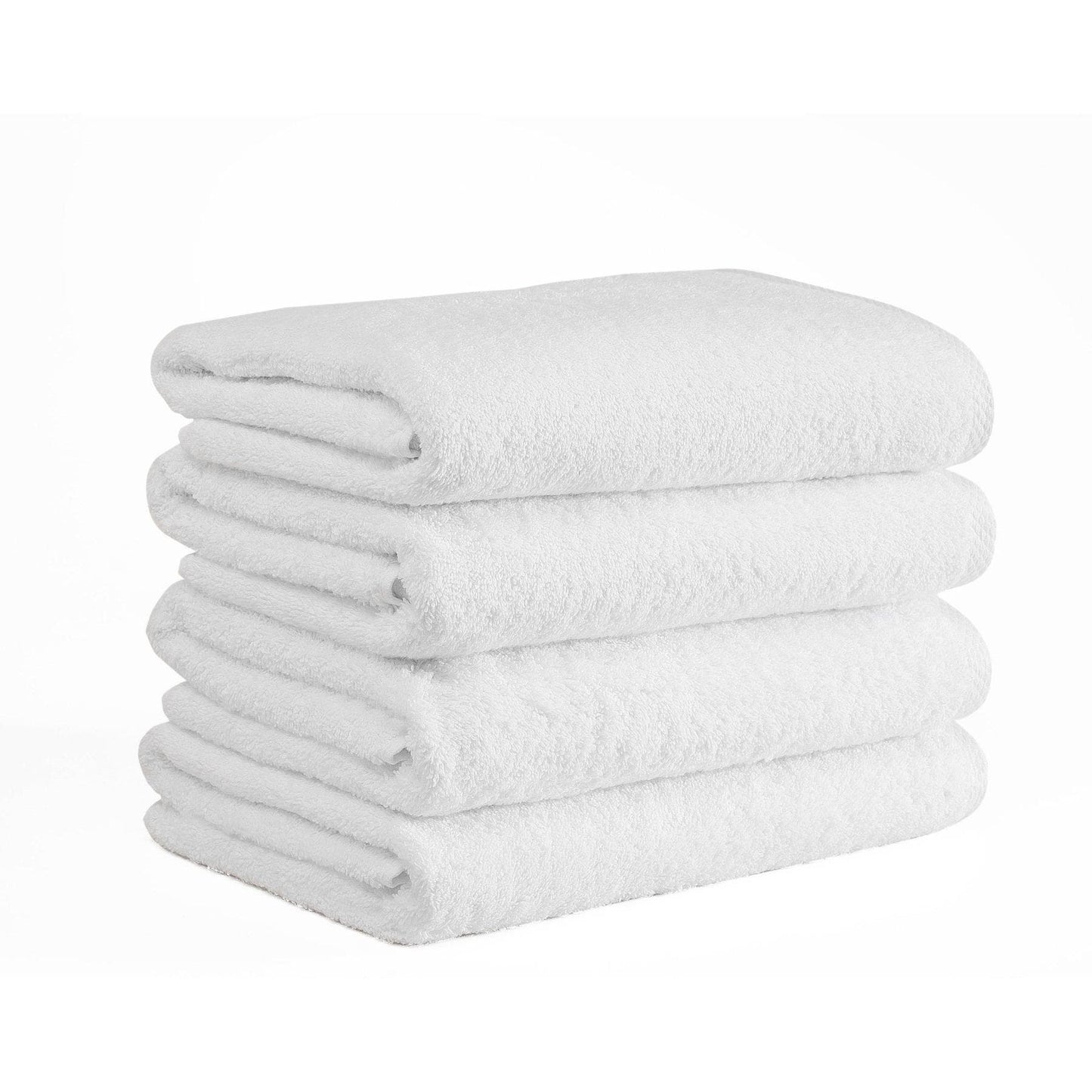 CTT Arsenal %100 Turkish Cotton White Bath Towel Set of 4 - 27 x 54