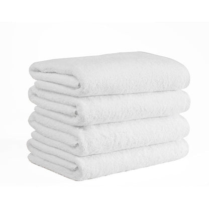CTT Arsenal %100 Turkish Cotton White Bath Towel Set of 4 - 27 x 54