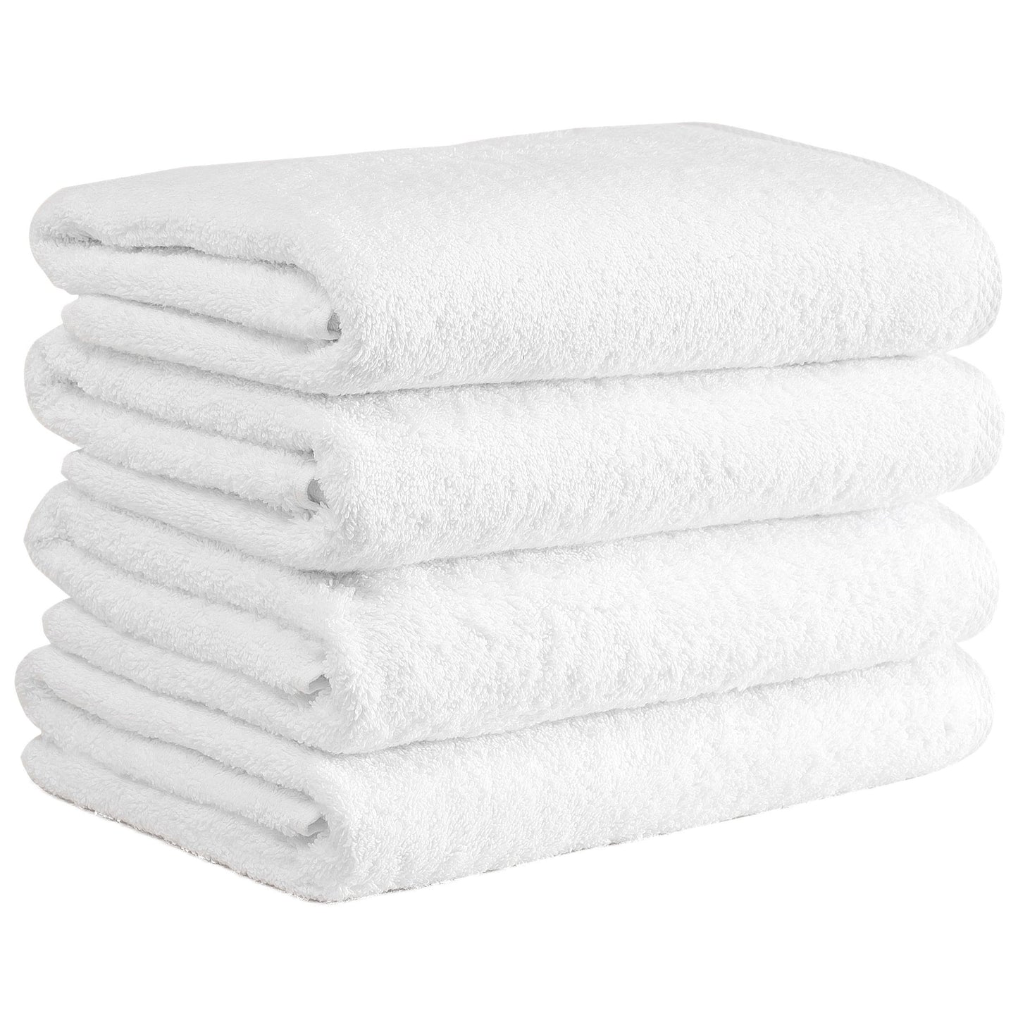 CTT Arsenal %100 Turkish Cotton White Bath Towel Set of 4 - 27 x 54