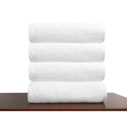 CTT Arsenal %100 Turkish Cotton White Bath Towel Set of 4 - 27 x 54