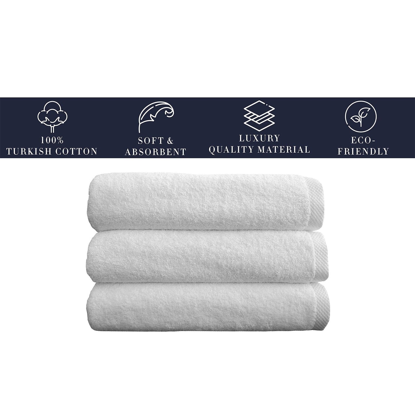 CTT Arsenal %100 Turkish Cotton Jumbo Bath Sheet Set of 3