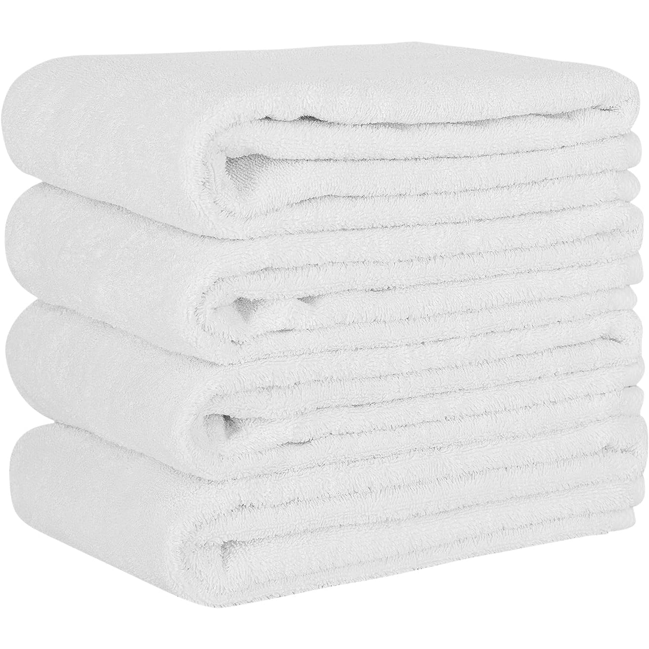 CTT Arsenal %100 Turkish Cotton White Bath Towel Set of 4 - 27 x 54