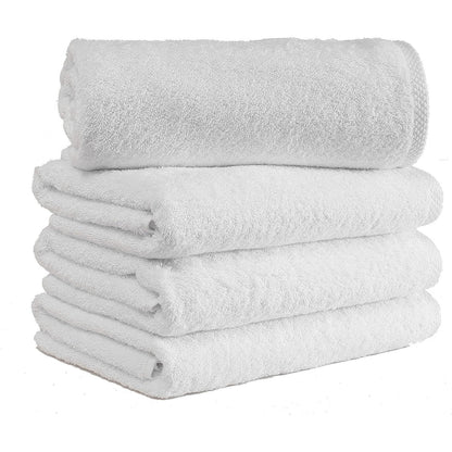 CTT Arsenal %100 Turkish Cotton White Bath Towel Set of 4 - 27 x 54