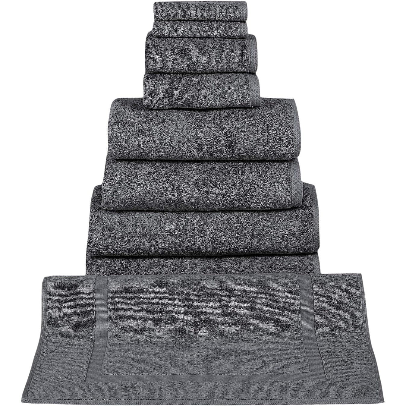 CTT %100 Turkish Cotton Towel Set 8 or 9 Pcs Quick Dry and Absorbent