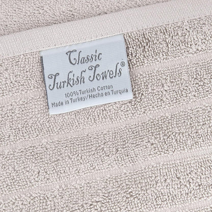 Classic Turkish Towels Cotton Bath Sheets Set & Oversized Ribbed Towels, Ultra-Soft & Absorbent & Set of 3 - 40x65