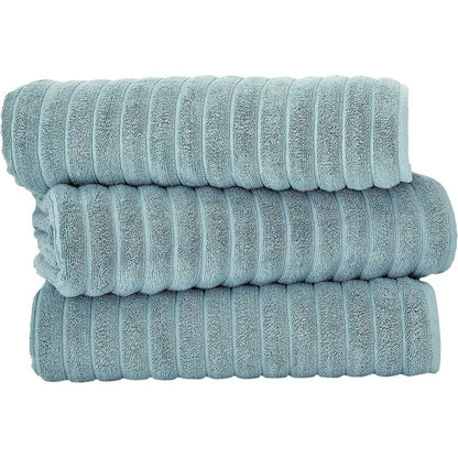 Classic Turkish Towels Cotton Bath Sheets Set & Oversized Ribbed Towels, Ultra-Soft & Absorbent & Set of 3 - 40x65