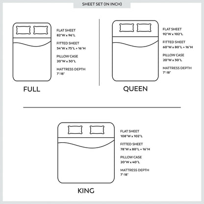 Color Sense 1200TC Premium Cotton-Blend Wrinkle-Resistant Sheet Set