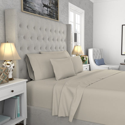 Color Sense 1200TC Premium Cotton-Blend Wrinkle-Resistant Sheet Set