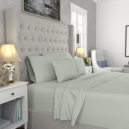 Color Sense 1200TC Premium Cotton-Blend Wrinkle-Resistant Sheet Set
