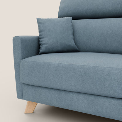 Francy divano letto matrimoniale con poggiatesta regolabile in tessuto impermeabile e smacchiabile T17 carta da zucchero