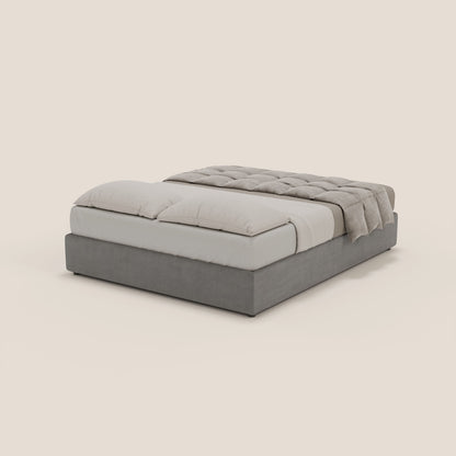 Ina sommier con ampio contenitore in microfibra smacchiabile ed impermeabile T11 grigio 