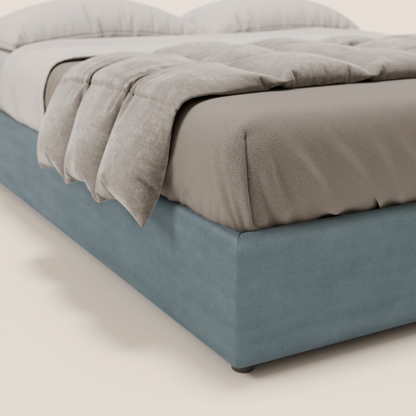 Ina sommier con ampio contenitore in microfibra smacchiabile ed impermeabile T11 carta da zucchero 