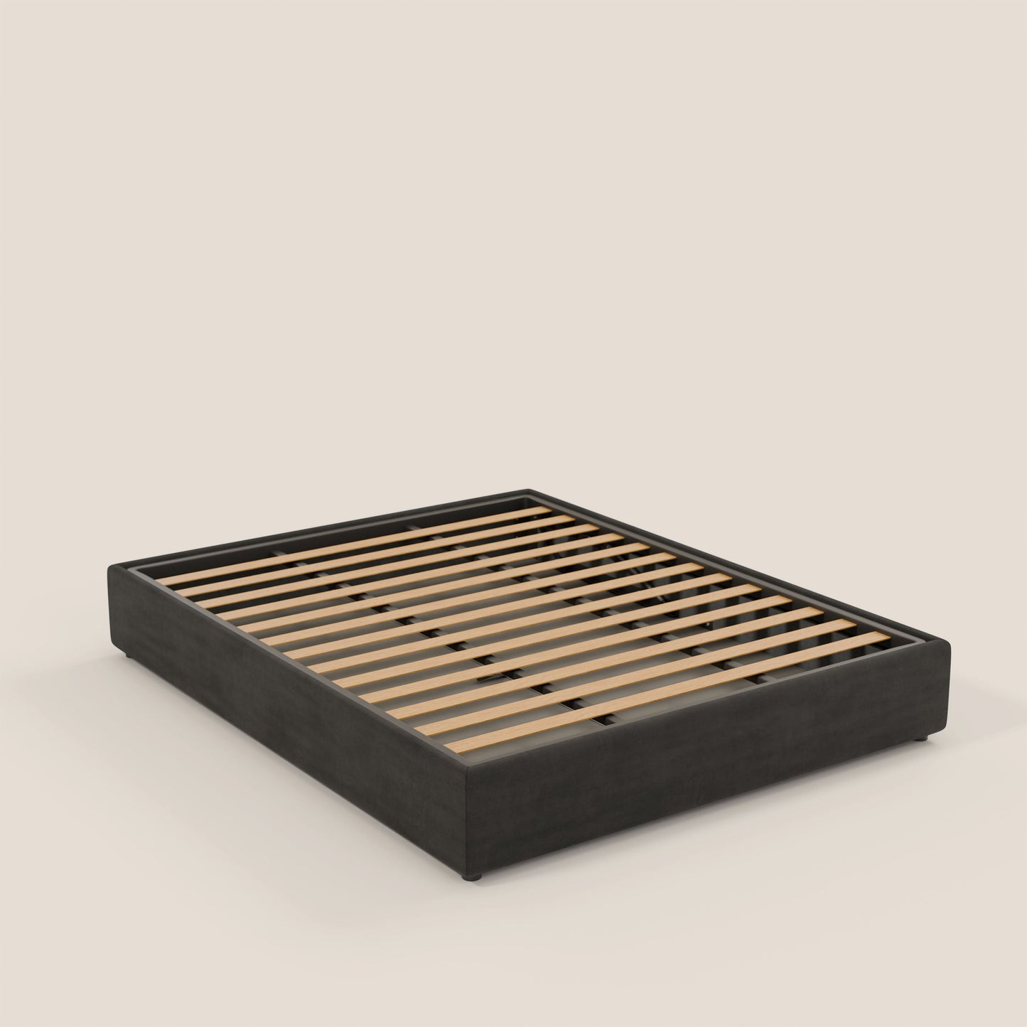 Ina sommier con ampio contenitore in microfibra smacchiabile ed impermeabile T11 nero 