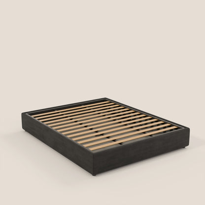 Ina sommier con ampio contenitore in microfibra smacchiabile ed impermeabile T11 nero 