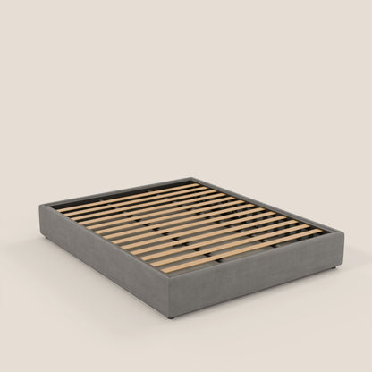 Ina sommier con ampio contenitore in microfibra smacchiabile ed impermeabile T11 grigio 