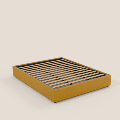 Ina sommier con ampio contenitore in microfibra smacchiabile ed impermeabile T11 giallo 