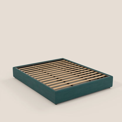 Ina sommier con ampio contenitore in microfibra smacchiabile ed impermeabile T11 petrolio 